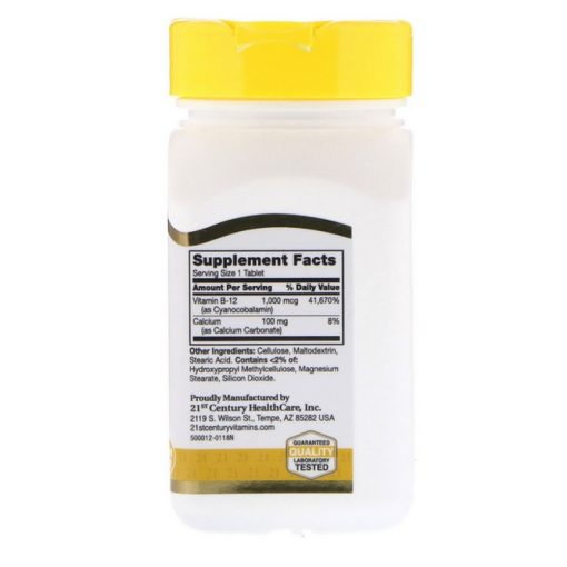 B12-vitamin 1000mcg - 110db tabletta - 21st. Century