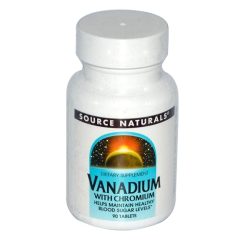 Vanadium Chromium 90db tabletta - Source Naturals -