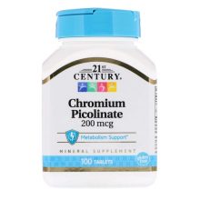 Chromium Picolinate, 200 mcg, 100 Tabletta - 21st. Century