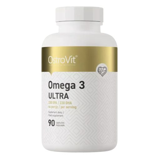 Halolaj 1000 mg - Omega-3 Ultra - 90db softgél (Ostrovit)