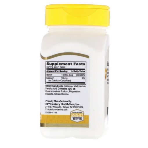 Biotin 10000 mcg, Maximális Erő 120db Tabletta - 21St. Century