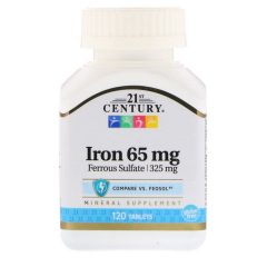 Vas 65 mg - Ferrous Sulfate 65 mg - 120db - 21st. Century