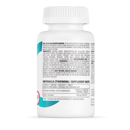Selenium 100mcg - 220db tabletta - Ostrovit