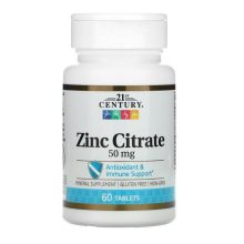 Cink Citrát 50mg 60db tabletta - 21St. Century