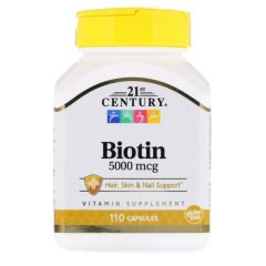   Biotin 5000 mcg MAXIMÁLIS ERŐ - 110db tabletta - 21st. Century