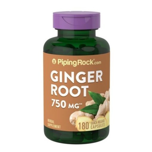 Gyömbérgyökér 750 mg 180db kapszula - Piping Rock
