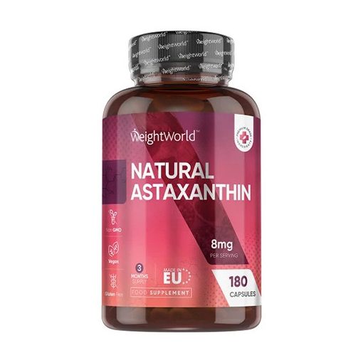 Astaxanthin, 8 mg, 180 Softgél - WeightWorld