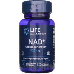   Life Extension NAD + (NIAGEN®) sejtregenerátor, nikotinamid-ribozid 300 mg, 30 növényi kapszula